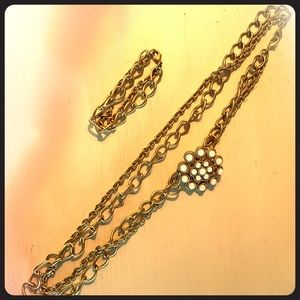 Matching Chain Necklace and Bracelet